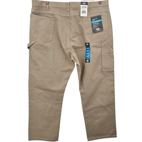 Dickies Mens Tan Relaxed Fit Straight Leg Carpenter Jeans NWT - Picture 3 of 11